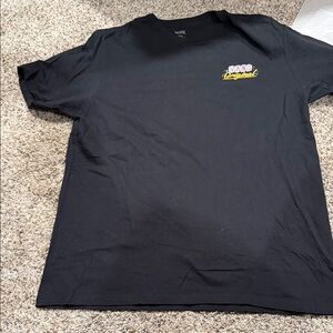 Vans Black Tee with Colorful Chest Logo